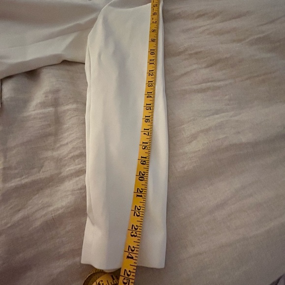 Women tuxedo suit ivory color with satin trim in perfect like new condition - Picture 11 of 15